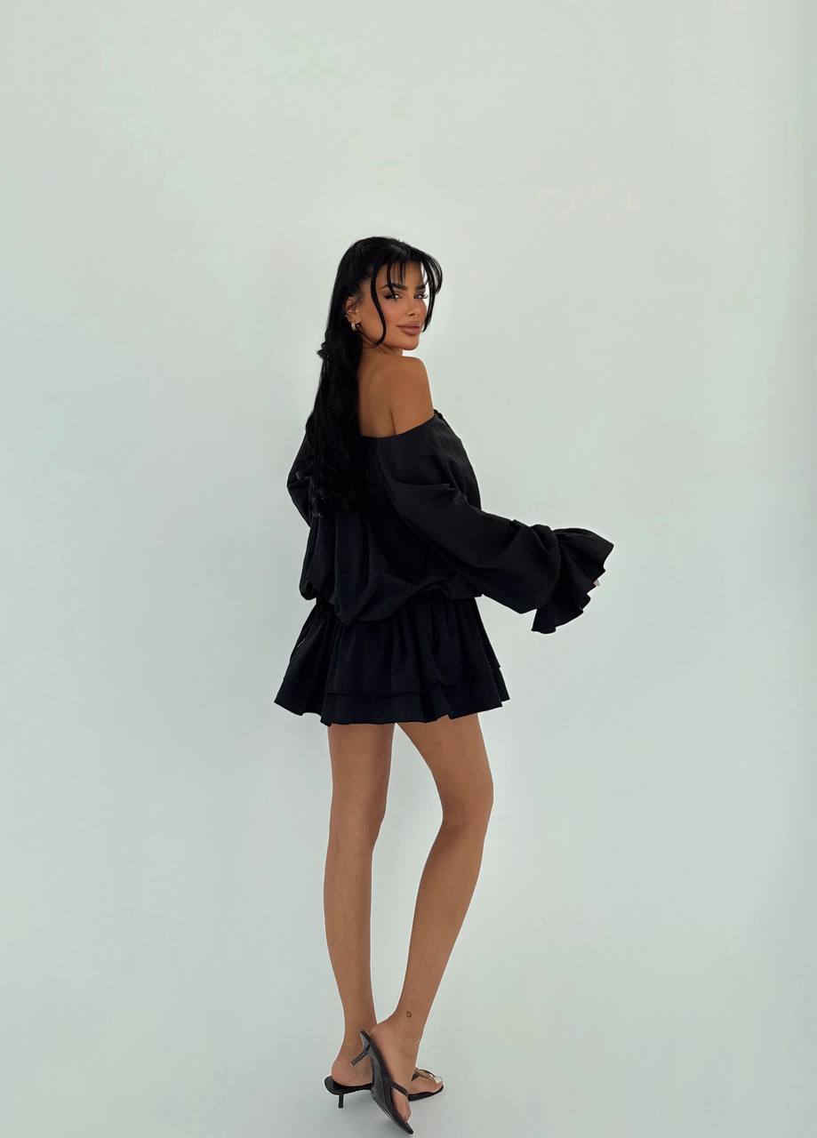 Black Darcie mini dress