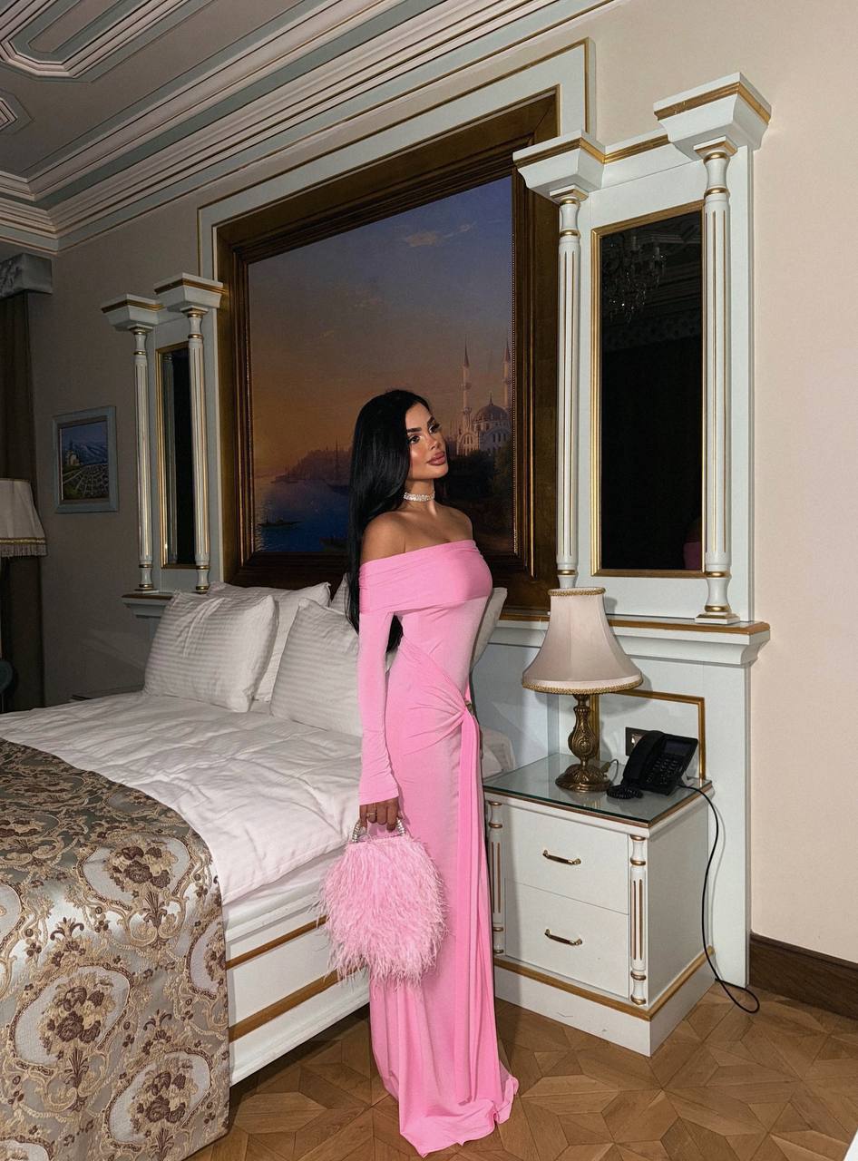 Pink long sleeve Dress
