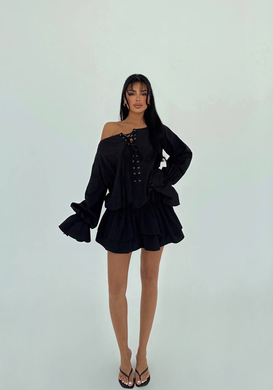 Black Darcie mini dress