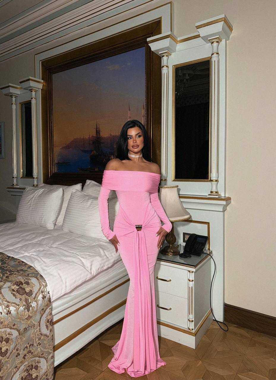 Pink long sleeve Dress