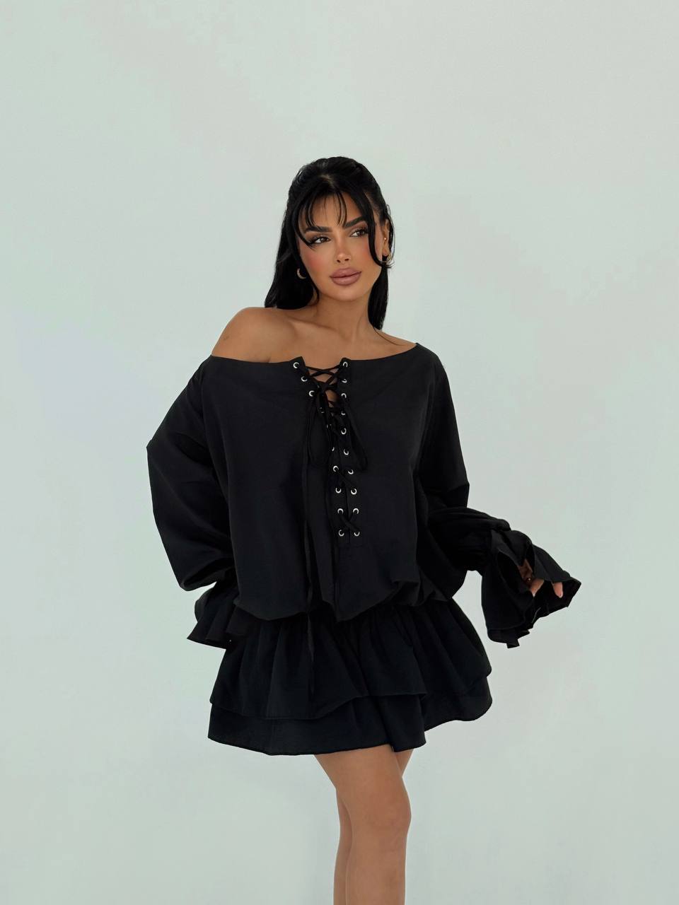 Black Darcie mini dress